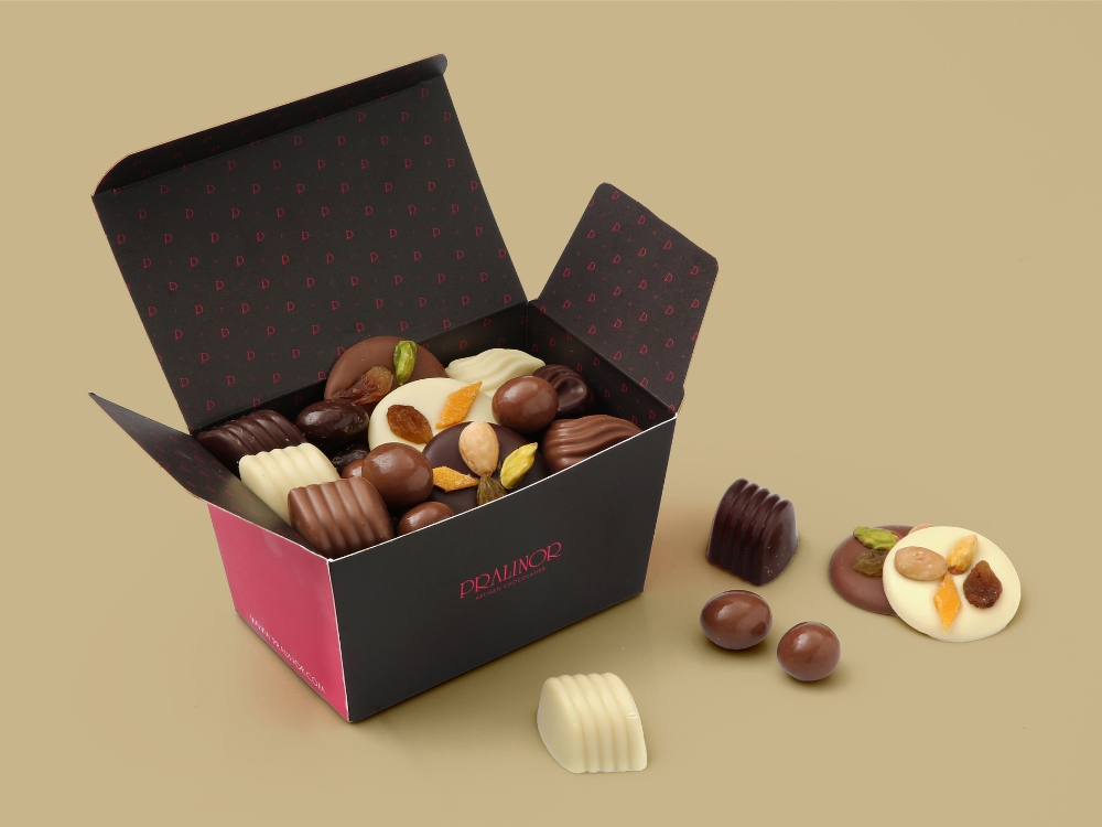 Pralinor Artisan Chocolatier Artisan Chocolatier Maroco-Belge depuis 40 ans chocolat, chocolatier Ballotin chocolat sans sucre pralinor