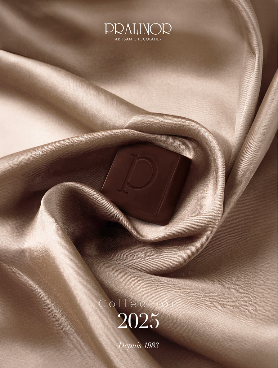 Pralinor Artisan Chocolatier Artisan Chocolatier Maroco-Belge depuis 40 ans chocolat, chocolatier COVER Catalogue Pralinor Artisan Chocolatier 2025