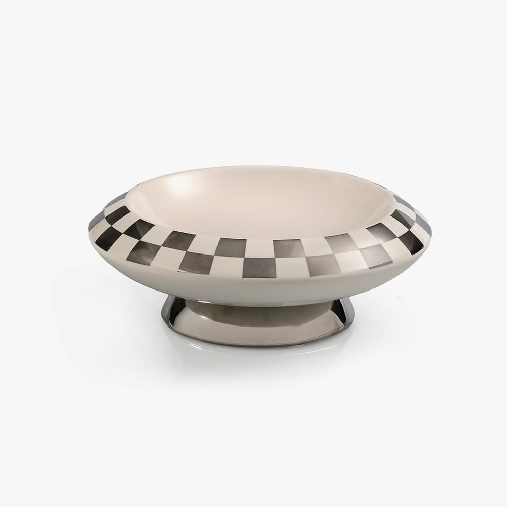 DAMAS Vide poche aux bords orné d’un élégant motif damier, alliant raffinement et modernité et contenant un assortiment de 350g de chocolats 2 DAMAS – Image 2