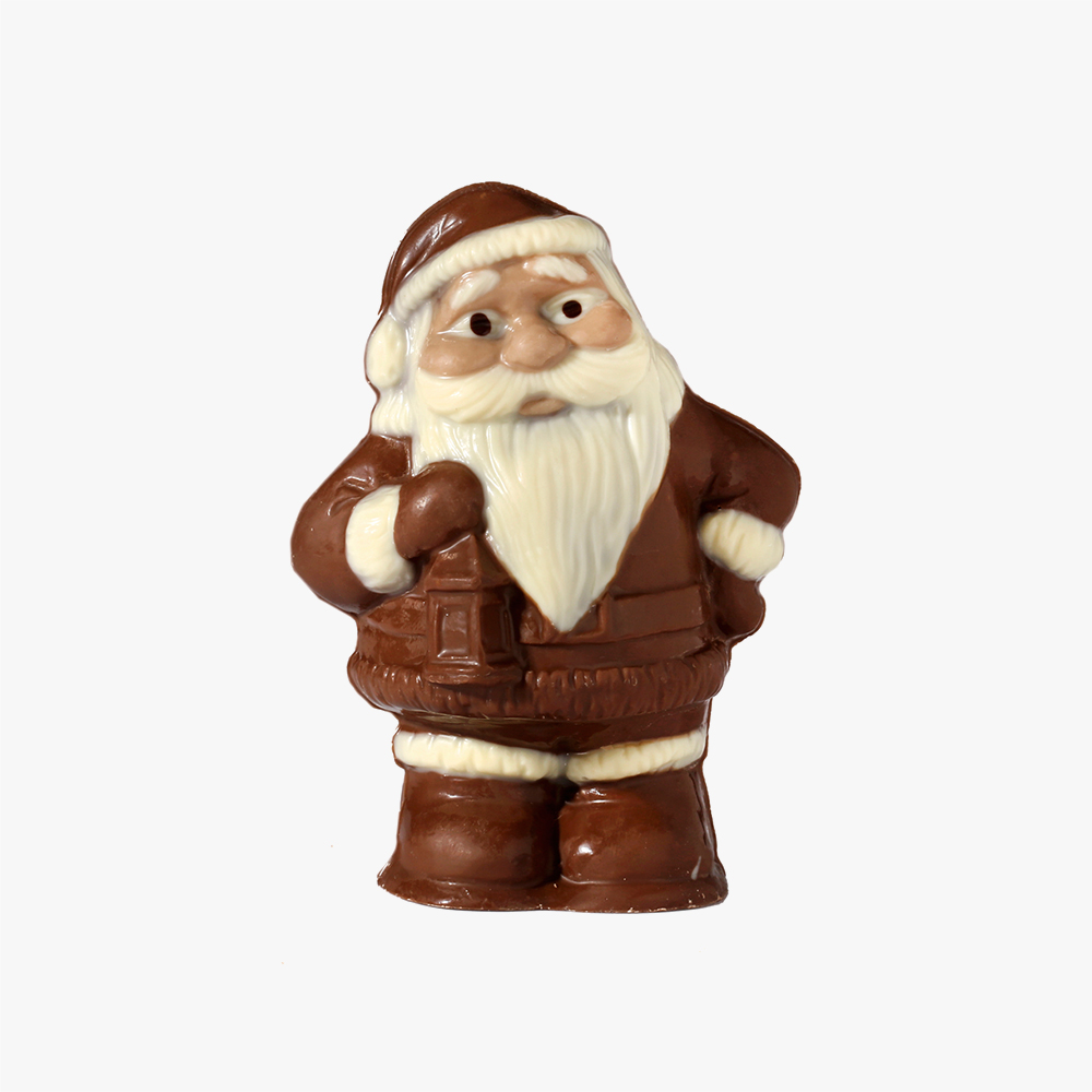 Père Noël Lanterne Figurine creuse en chocolat 1 Père Noël Lanterne
